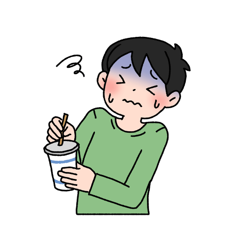 ストローで飲めない